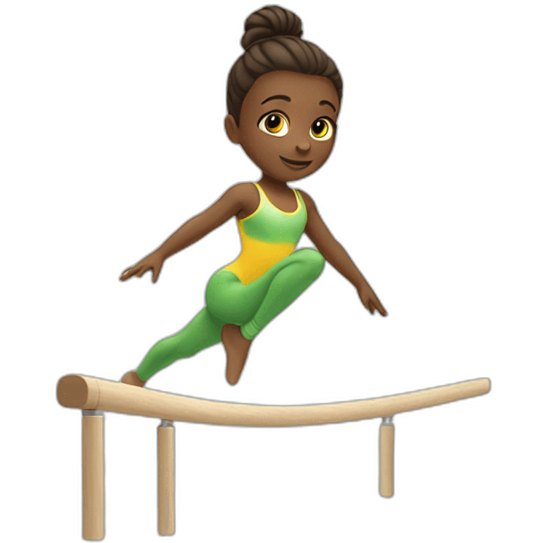 gymnast on balance beam emoji