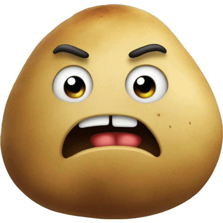 Angry potato emoji