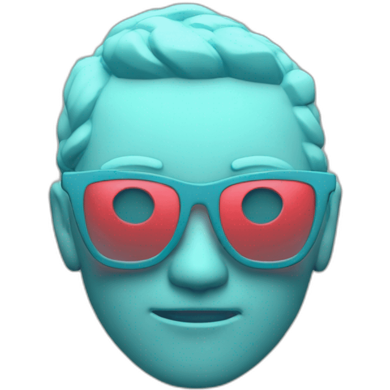 3d anaglyph emoji