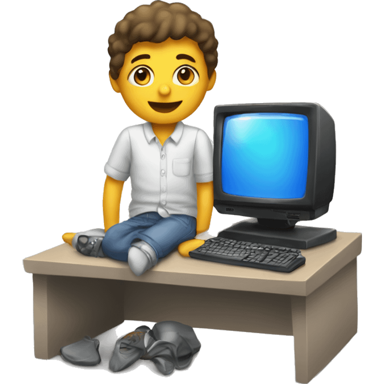 Computer Kids clean emoji