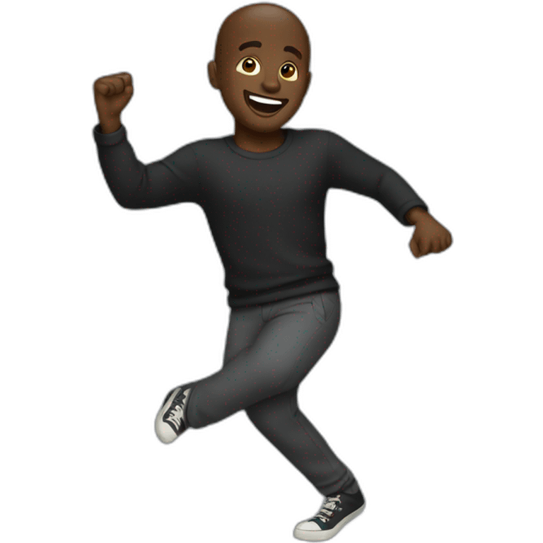 Black guy dancing emoji