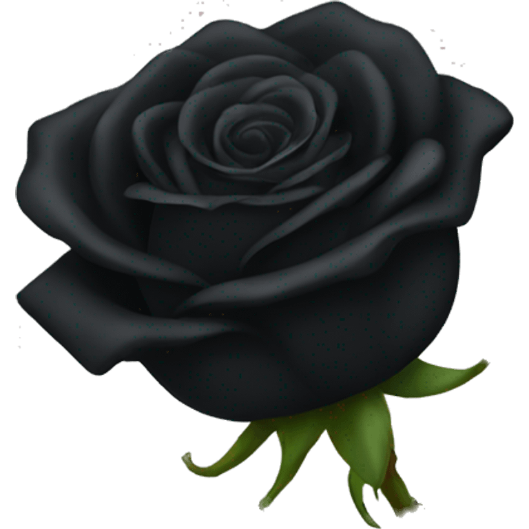 Black rose emoji