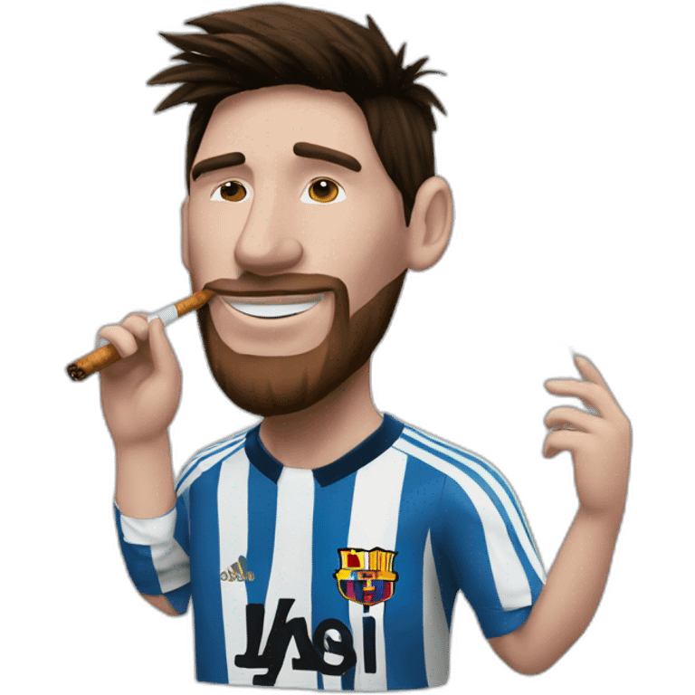 messi smokes emoji