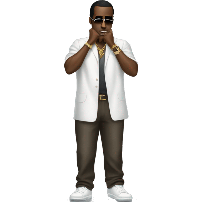 p diddy lookiing up full body emoji