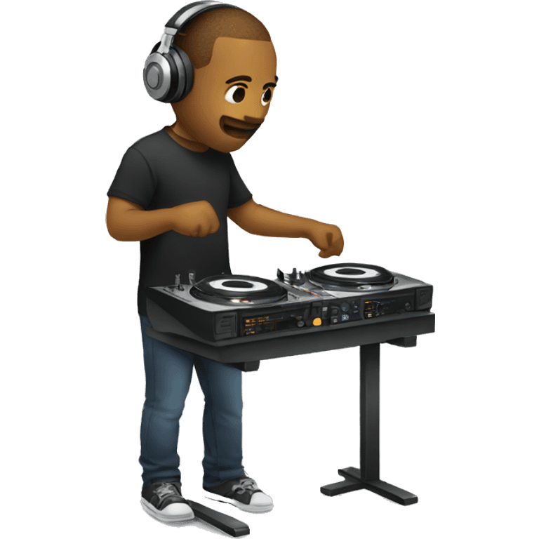 Power stance djing emoji