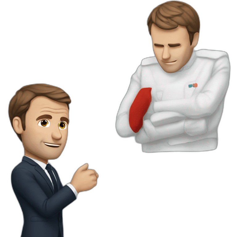 Macron qui me serre la main emoji