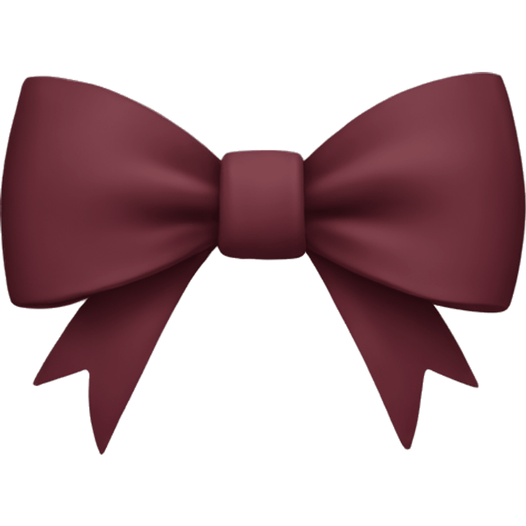 burgundy bow emoji