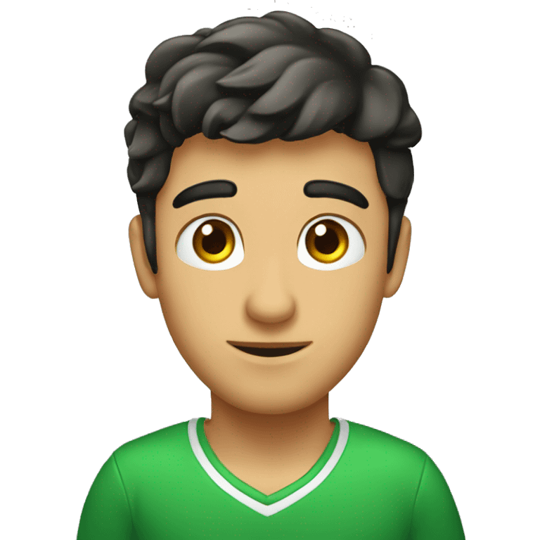 Chico rubio con ojos verdes emoji