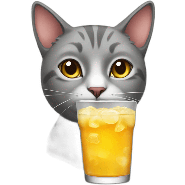 cat, drink emoji