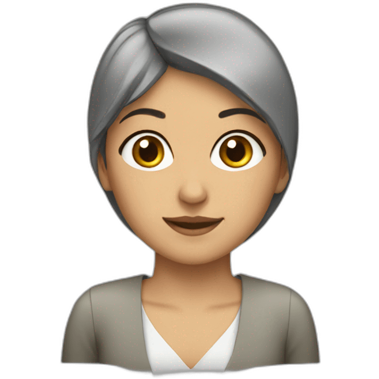 iranian girl with short hair emoji