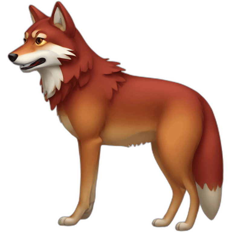 The red wolf emoji