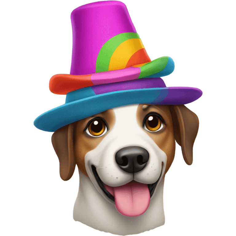 dog wearing hat emoji