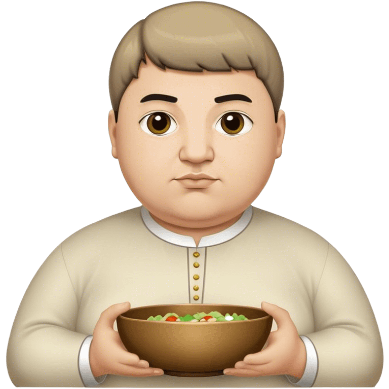 Fat Armenian oligarch with bowl haircut emoji