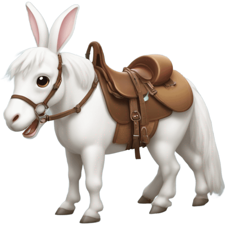 Horse loving rabbit emoji