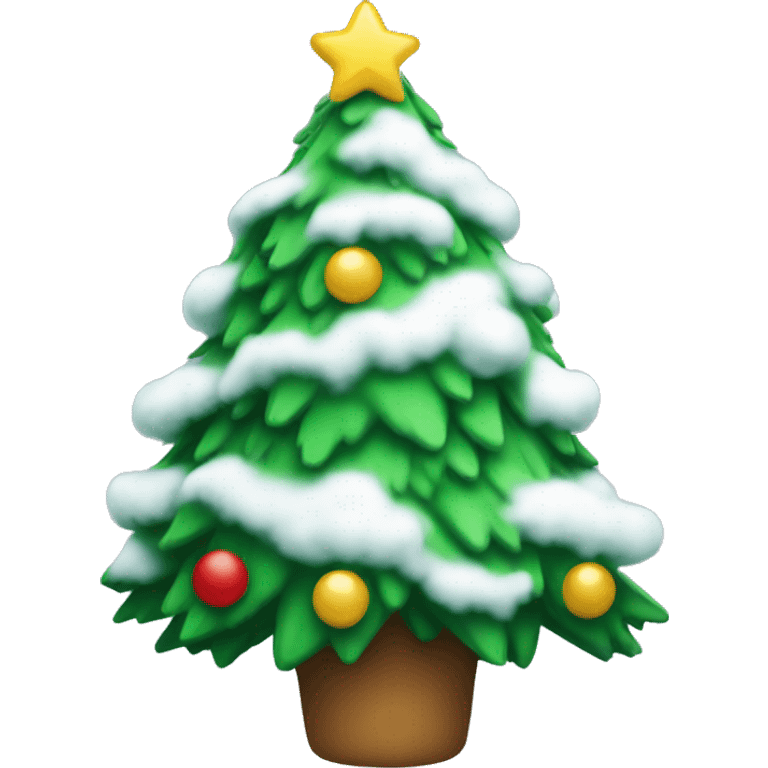 Christmas tree snoe emoji