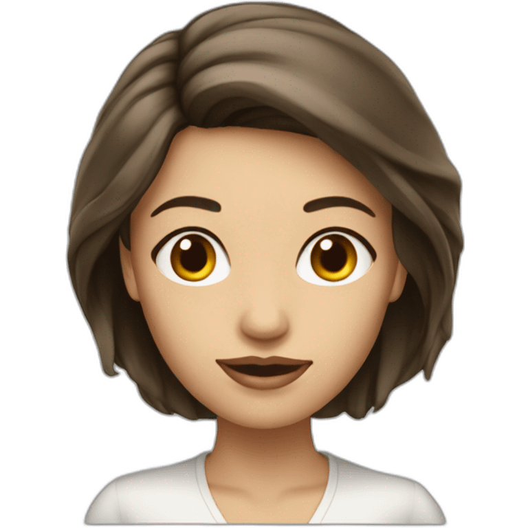 femme brune habit de luxe emoji