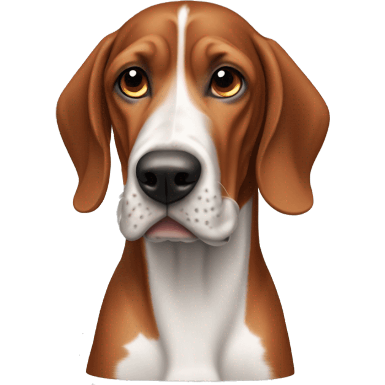 English American coonhound with red ticking only  emoji