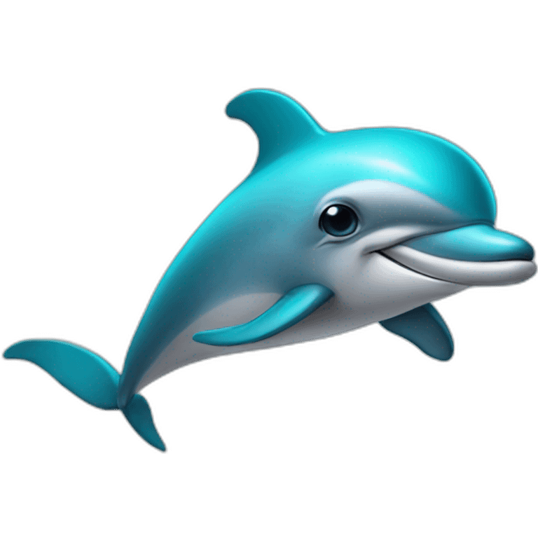 Dolphin with sunglasses  emoji