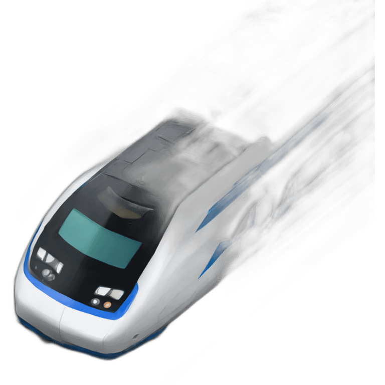 high speed train, Transformers style emoji