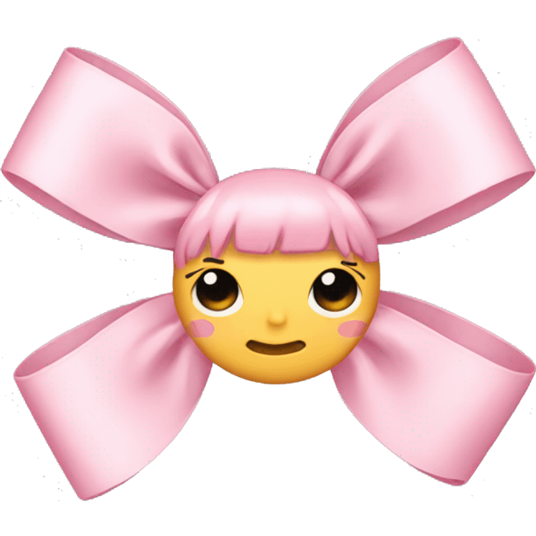 Baby pink bow emoji