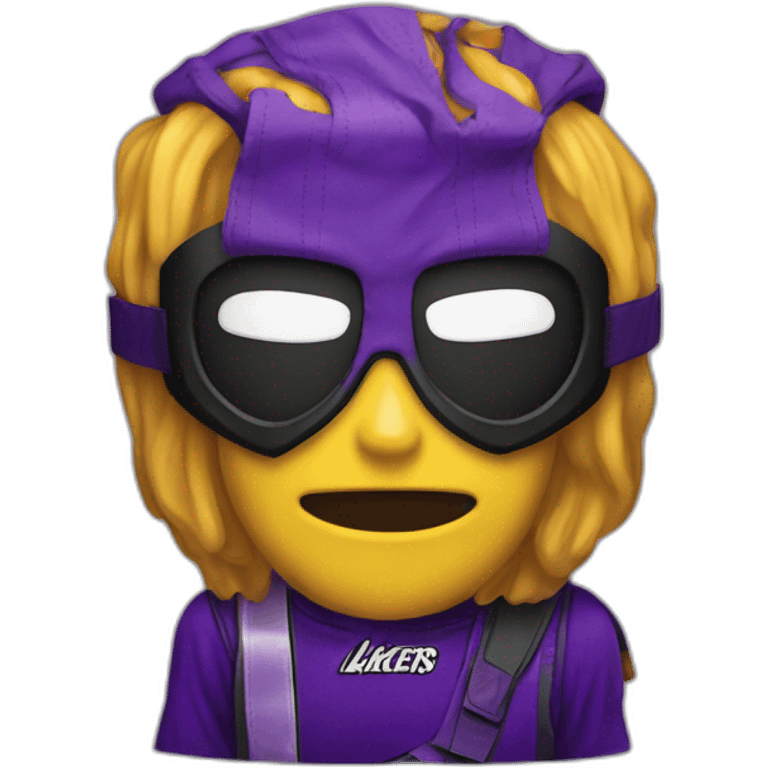 deadpool with lakers jersey emoji