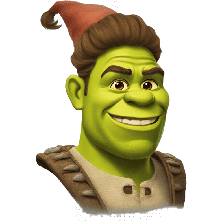 Flamboyant shrek  emoji