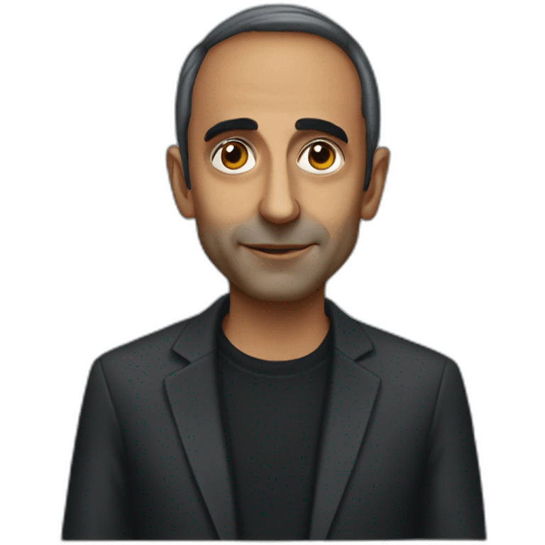 Eric Zemmour with dark skin emoji