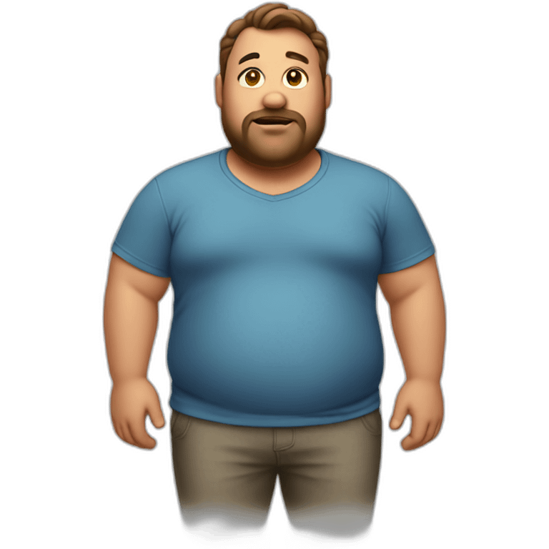 fat guy tight shirt emoji