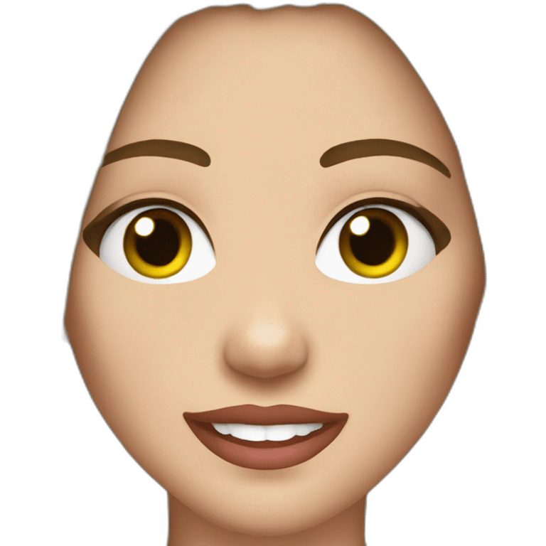 Somewhat detailed Brunette miley cyrus emoji