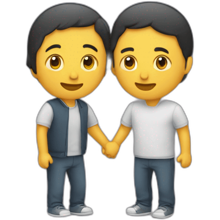 Deux personnes qui s’embrassent emoji