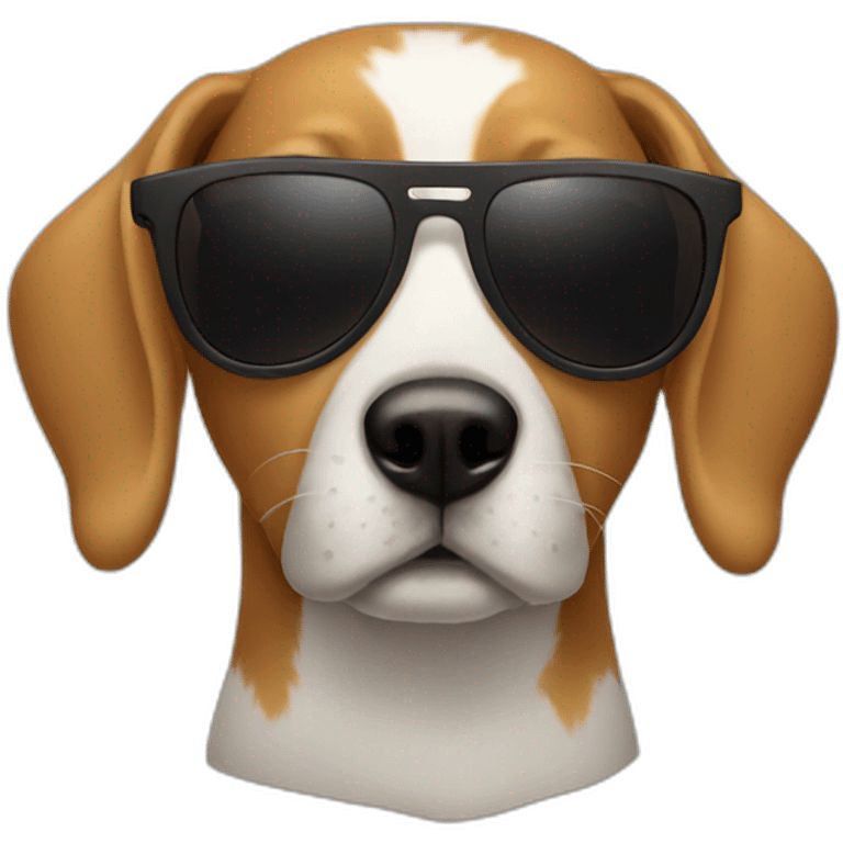 Dog with sunglasses  emoji