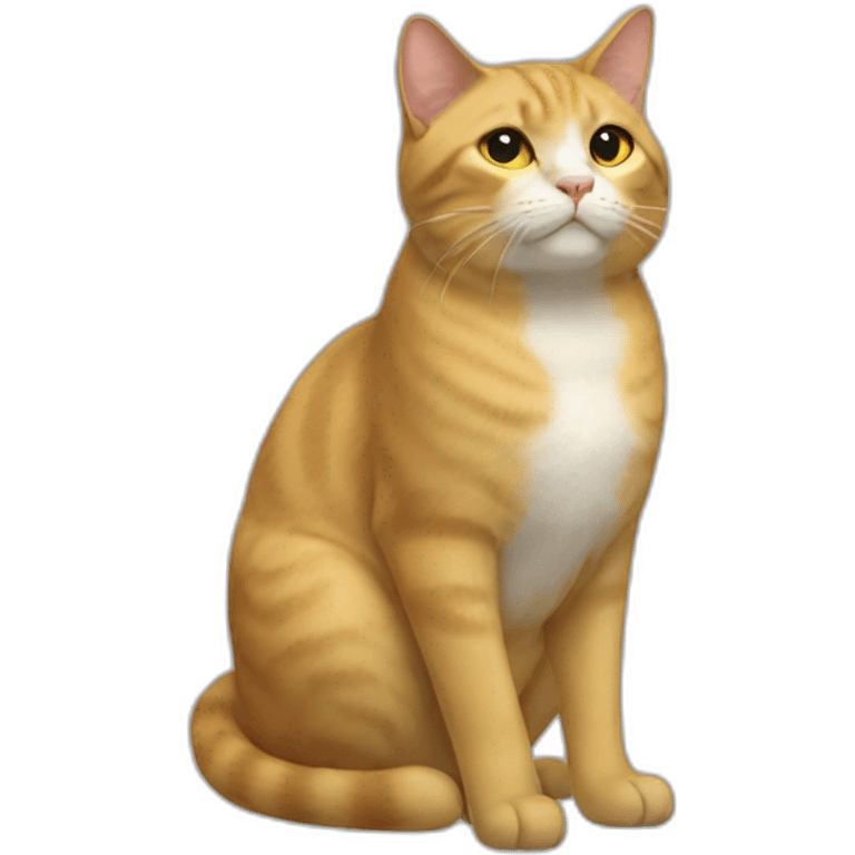 Gato gordo amarillo  emoji