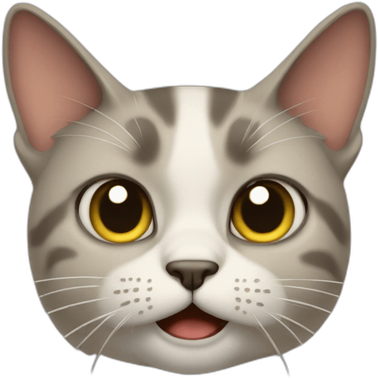 Disgusted cat emoji