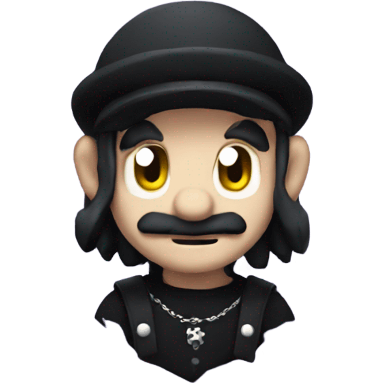 Goth Mario emoji