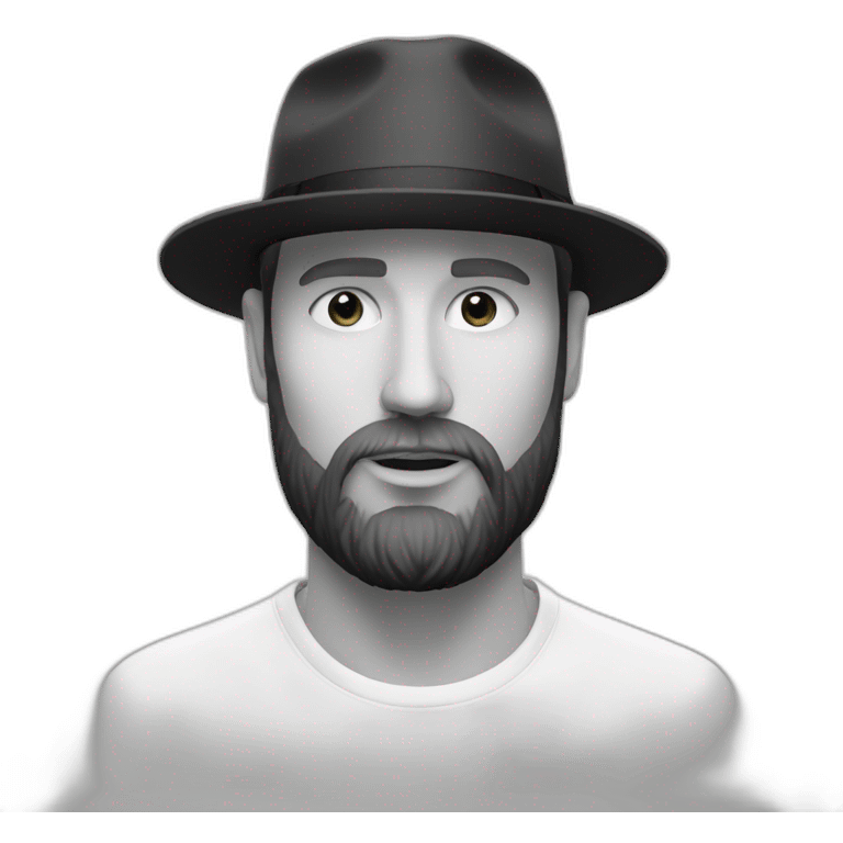 lindstrøm-dj-neckbeard-white-hat emoji