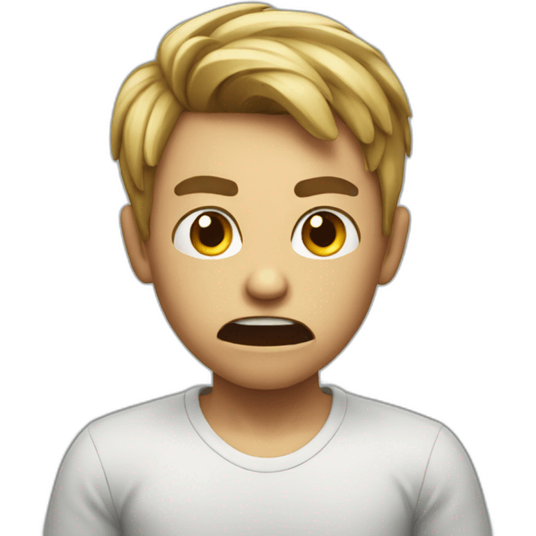 Angry boy emoji