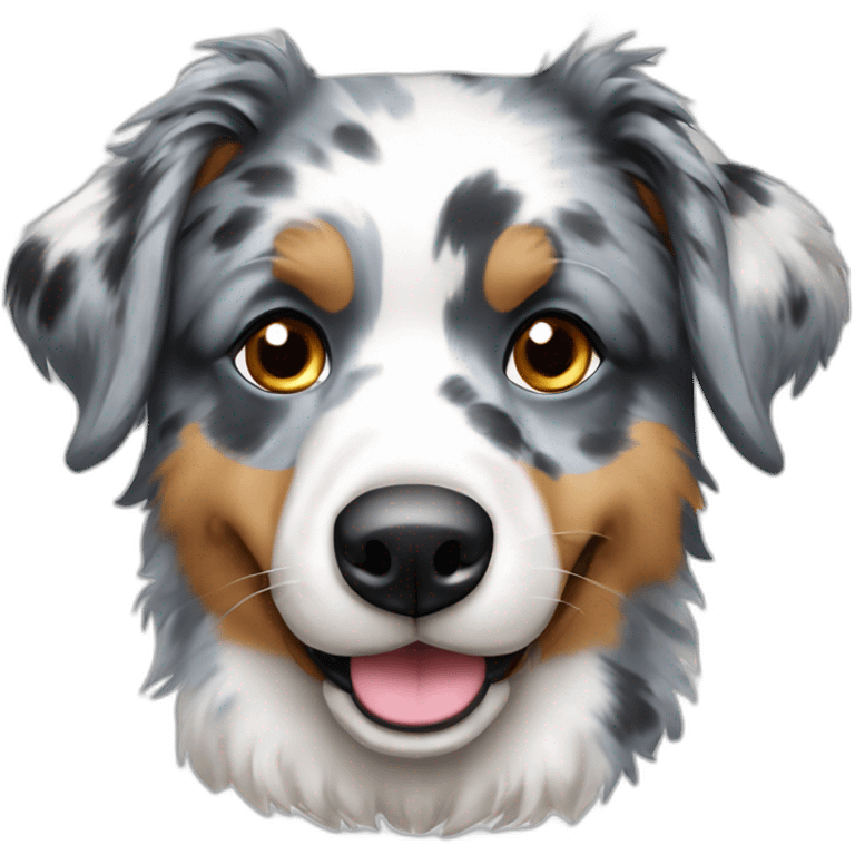 Berger australien bleu merle emoji