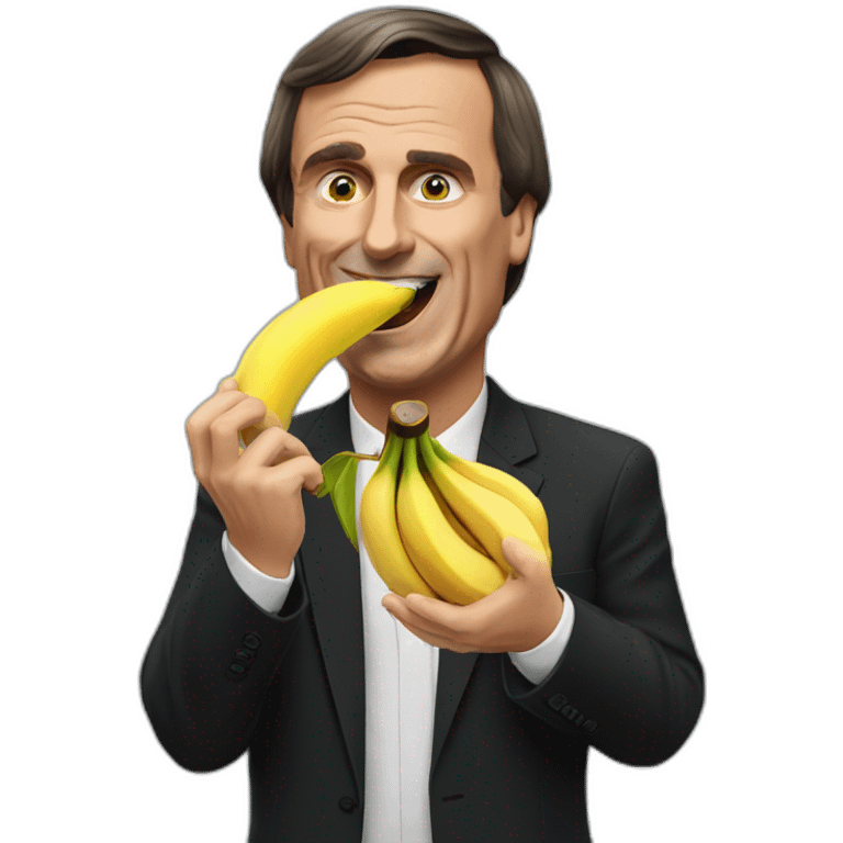 bolsonaro eating a banana emoji