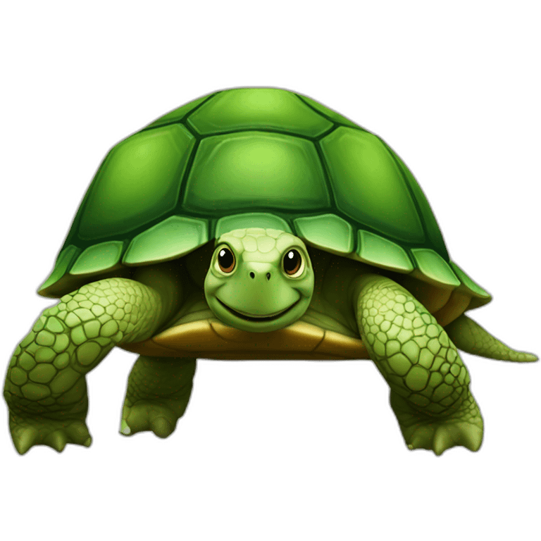 caht sur une tortue emoji