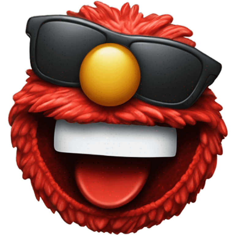 Photorealistic Elmo and Ted Nugent emoji