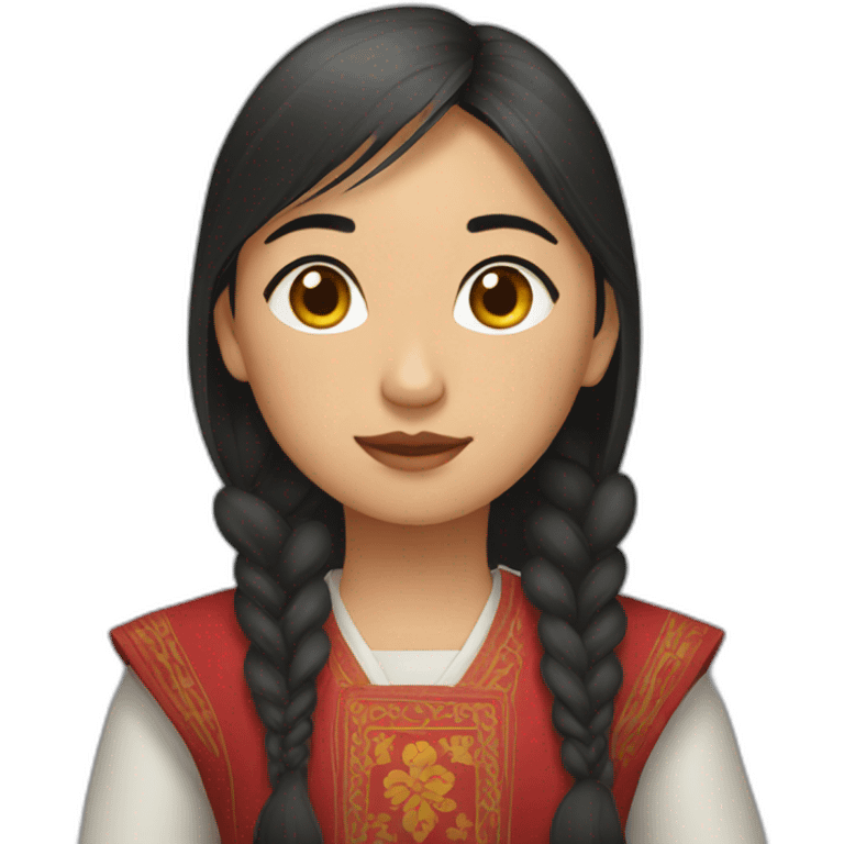 Kyrgyz girl emoji