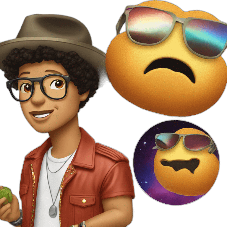 bruno mars eat à mars emoji