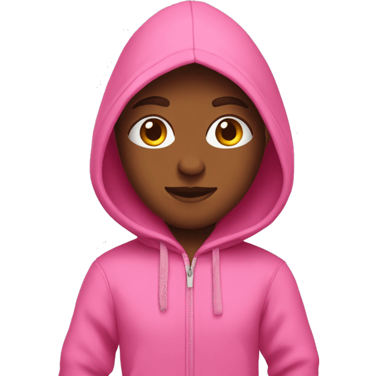 A pink hoodie and pink pants emoji