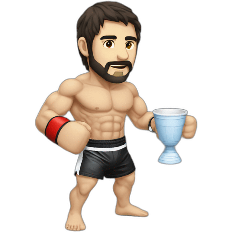 zabit magomedsharipov mma boxer with cup emoji