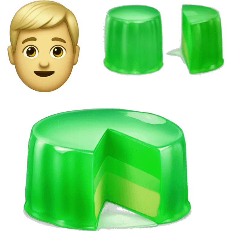 Jello green emoji