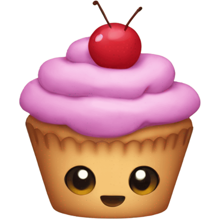 Cute cupcake emoji