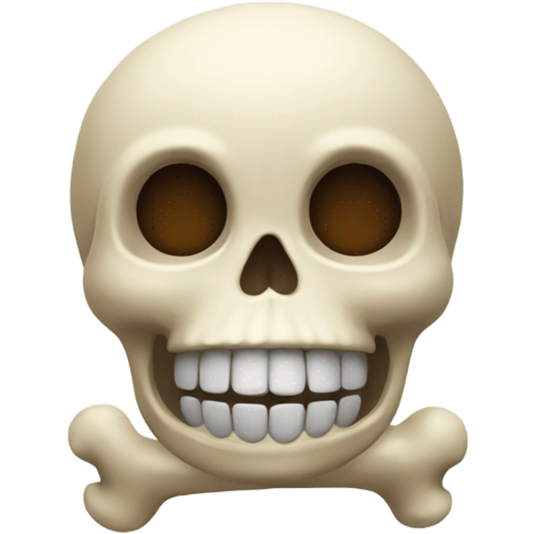 Skull baby rattle emoji