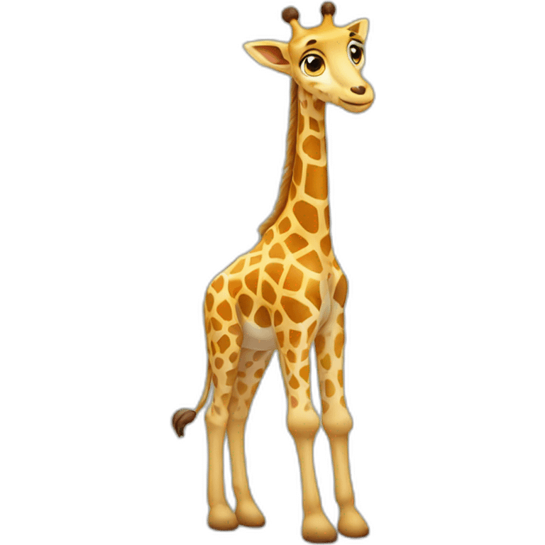 Girafe sur chat emoji