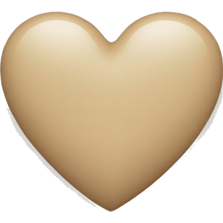 Beige heart  emoji