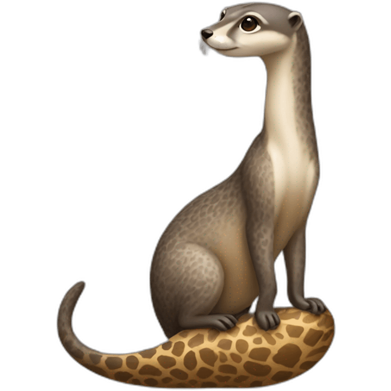 loutre sur une girafe emoji